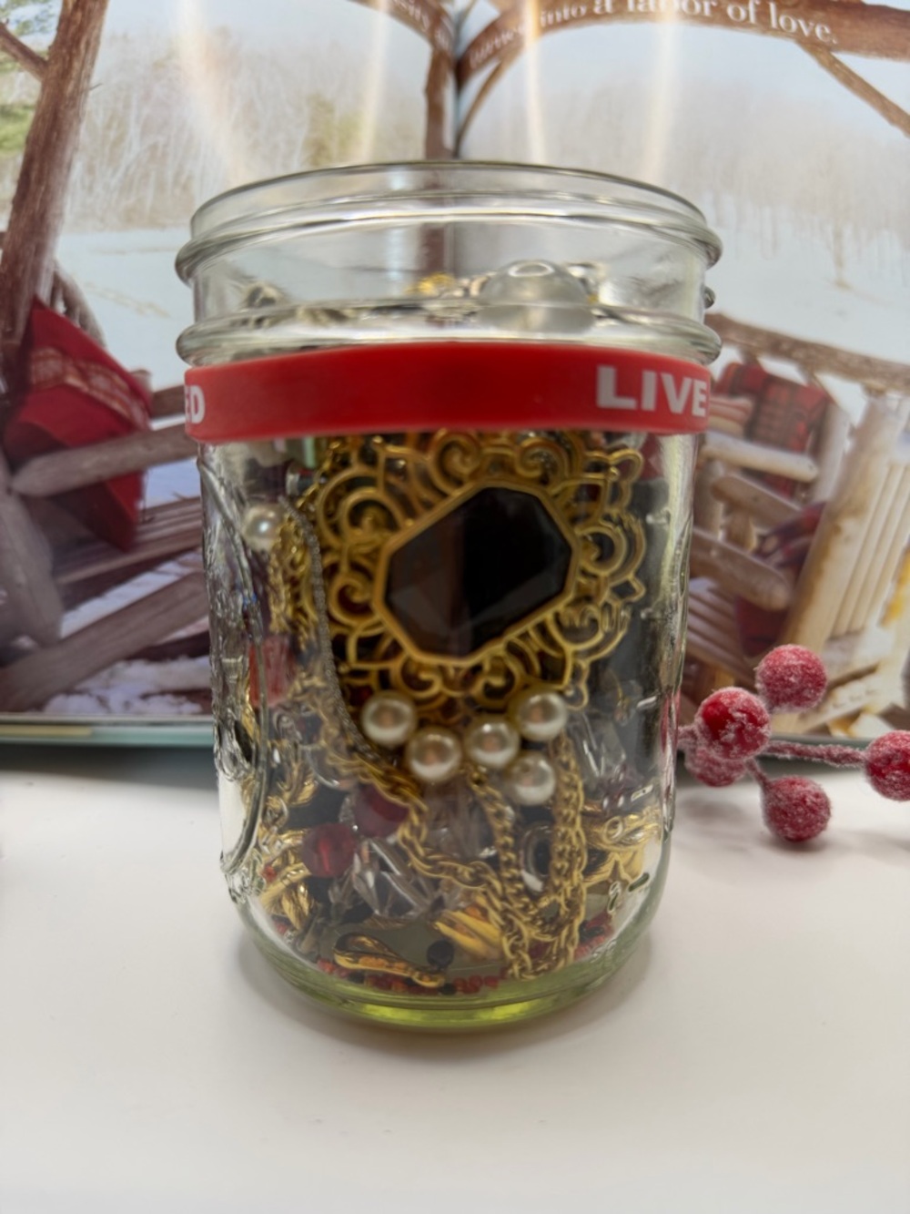 Jewelry Jar 🏺 Filled with Wearable Jewelry and Mixed Beads & Trinkets 1.8#